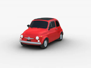 Fiat 500 Cl&aacute;ssico Modelo 3D