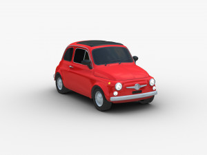 Fiat 500 Classic 3D Модель