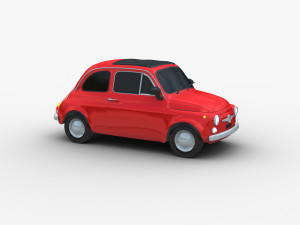 Fiat 500 Classic 3D Модель