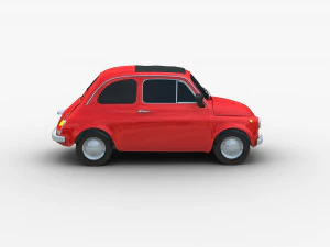 Fiat 500 Cl&aacute;ssico Modelo 3D