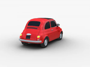 Fiat 500 Cl&aacute;ssico Modelo 3D