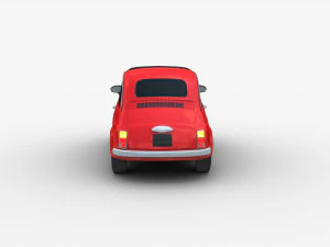 Fiat 500 Cl&aacute;ssico Modelo 3D