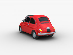 Fiat 500 Classic 3D Модель