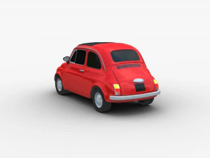 Fiat 500 Cl&aacute;ssico Modelo 3D