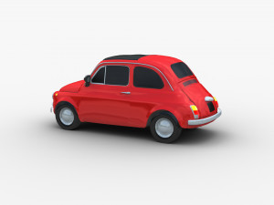 Fiat 500 Classic 3D Модель