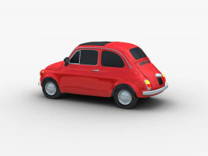Fiat 500 Cl&aacute;ssico Modelo 3D