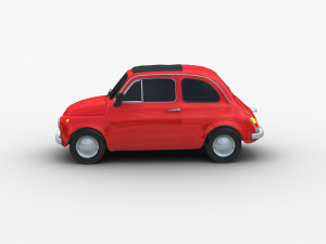 Fiat 500 Classic 3D Модель