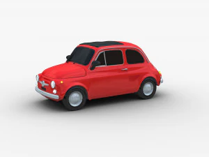Fiat 500 Cl&aacute;ssico Modelo 3D