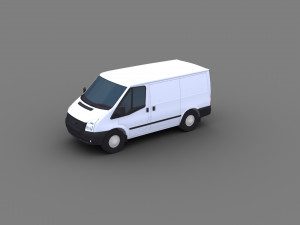 Transit Van Lowpoly 3D Model