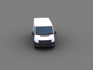 Transit Van Lowpoly 3D Модель