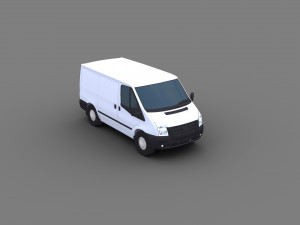Transit Van Lowpoly 3D Модель