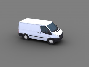 Transit Van Lowpoly 3D Модель