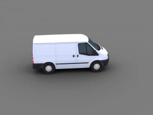 Transit Van Lowpoly 3D Model