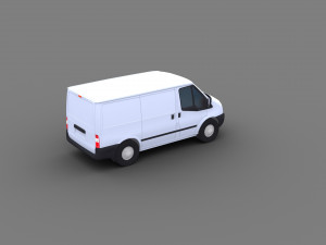 Transit Van Lowpoly 3D Модель