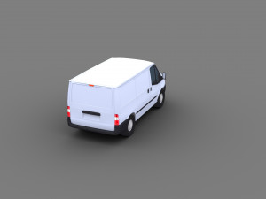 Transit Van Lowpoly 3D Модель