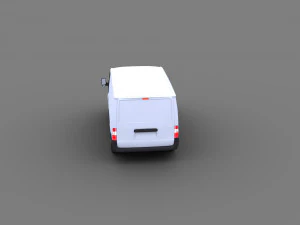 Transit Van Lowpoly 3D Model