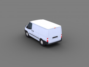 Transit Van Lowpoly 3D Модель