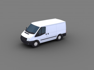 Transit Van Lowpoly 3D Модель