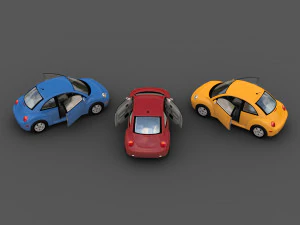 Volkswagen Beetle 2004 3D Model