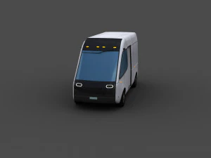 Electric Van 2 Lowpoly 3D Model