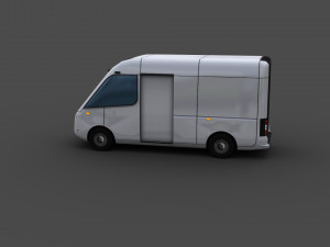 Electric Van 2 Lowpoly Model 3D