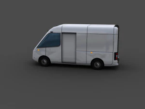 Electric Van 2 Lowpoly 3D Model