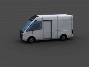 Electric Van 2 Lowpoly Model 3D