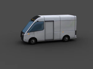 Electric Van 2 Lowpoly 3D Model
