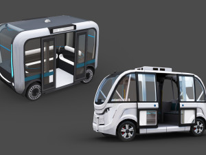 E-Shuttle with interior Pack 1 3D Model