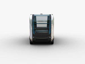 Olli Bus Lowpoly with interior 3D Model