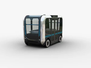 Olli Bus Lowpoly with interior 3D Model