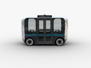Olli Bus Lowpoly with interior Modello 3D