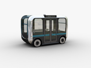 Olli Bus Lowpoly with interior Modello 3D