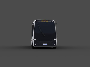 Electric Bus Pack 2 lowpoly Model 3D