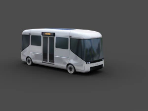 Pacote de &ocirc;nibus el&eacute;trico 3 Modelo 3D
