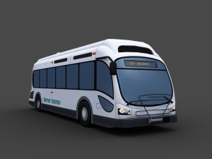 Electric Bus Pack 3 3Dモデル