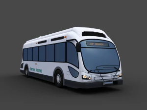 Pacote de &ocirc;nibus el&eacute;trico 3 Modelo 3D