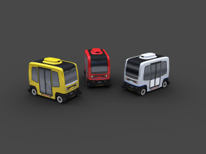 Electric Bus Pack 3 3Dモデル