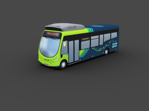 Electric Bus Pack 3 3Dモデル