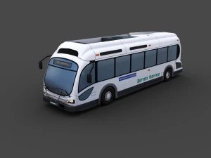 Pacote de &ocirc;nibus el&eacute;trico 3 Modelo 3D