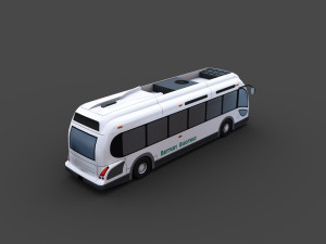 Electric Bus Pack 3 3Dモデル