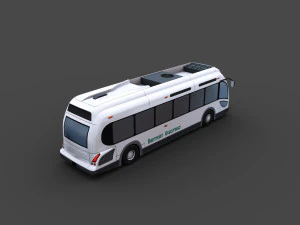 Pacote de &ocirc;nibus el&eacute;trico 3 Modelo 3D
