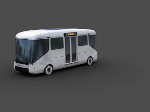 Pacote de &ocirc;nibus el&eacute;trico 3 Modelo 3D