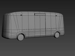Pacote de &ocirc;nibus el&eacute;trico 3 Modelo 3D