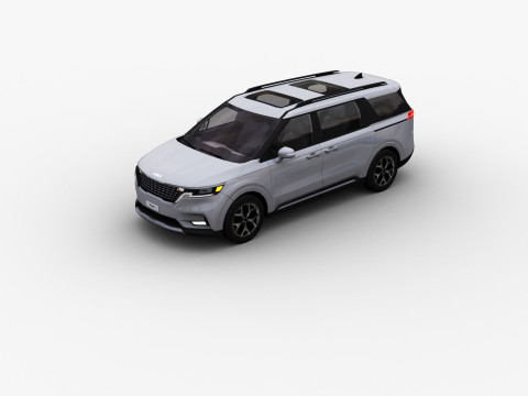 KIA Grand Carnival 2024 with Interior 3D Model