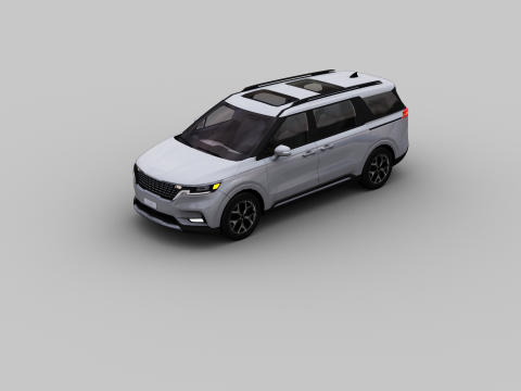 KIA Grand Carnival 2024 with Interior Modelo 3D