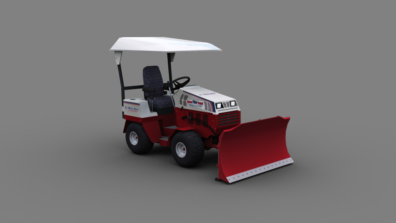 Snow Plow Truck 3Dモデル .c4d .max .obj .3ds .fbx .stl .blend 