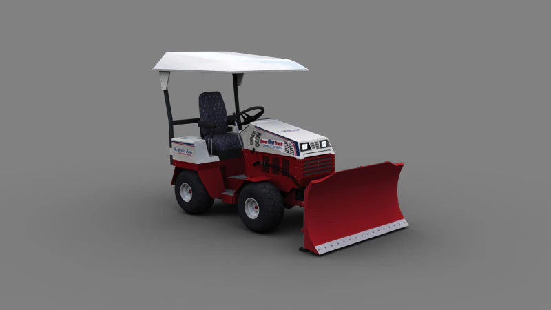 Snow Plow Truck 3D Model .c4d .max .obj .3ds .fbx .stl .blend 