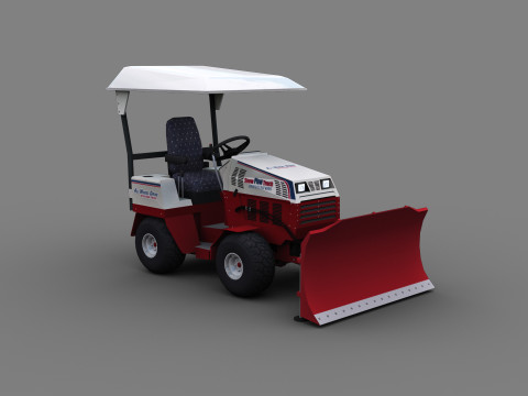 Snow Plow Truck 3Dモデル