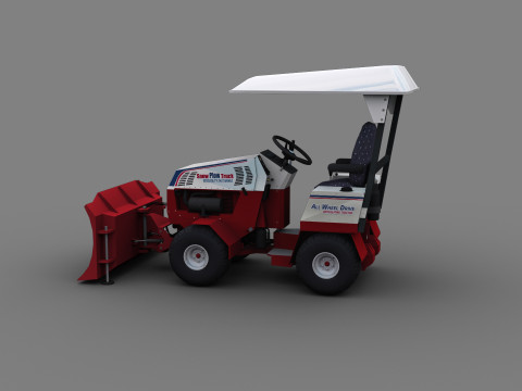 Snow Plow Truck 3Dモデル